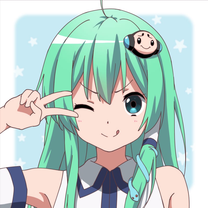 kochiya sanae, dekomori sanae, and tympole (touhou and 2 more) drawn by 40cabbage