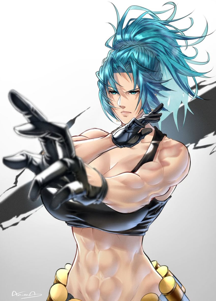 leona heidern (the king of fighters and 1 more) drawn by anima_(togashi)