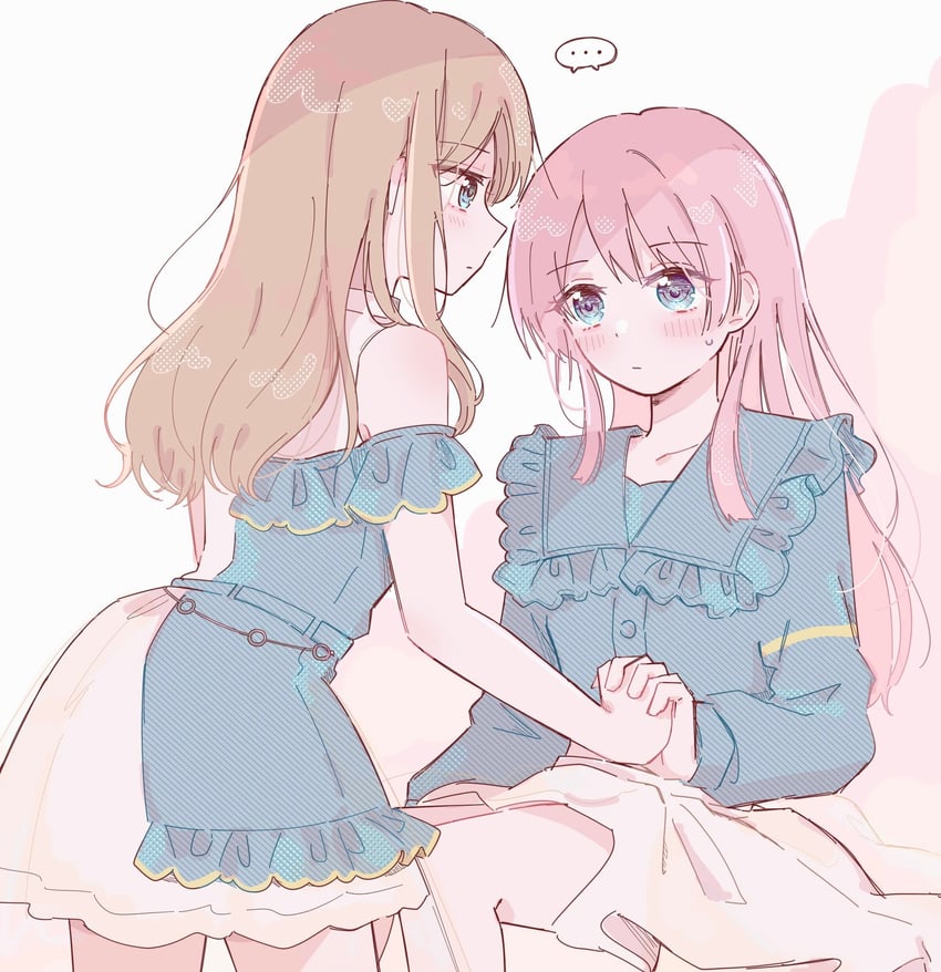 chihaya anon and nagasaki soyo (bang dream! and 1 more) drawn by milk_crepes