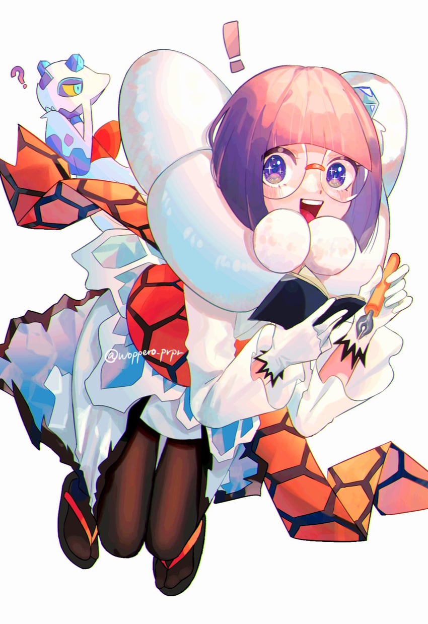 froslass and shauntal (pokemon and 1 more) drawn by woppero_prpr