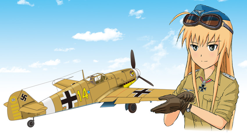 hanna-justina marseille (world witches series and 1 more) drawn by squadron