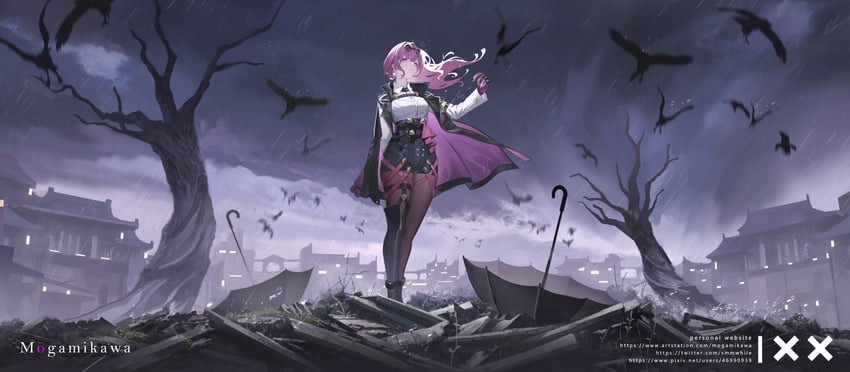 kafka (honkai and 1 more) drawn by mogamigawa_(mwft8758)