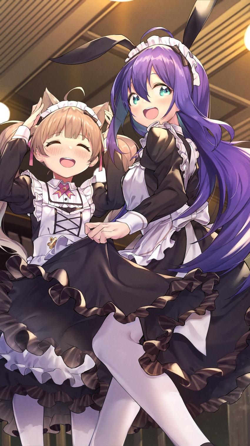mochizuki anna and hakozaki serika (idolmaster and 2 more) drawn by shennai_misha