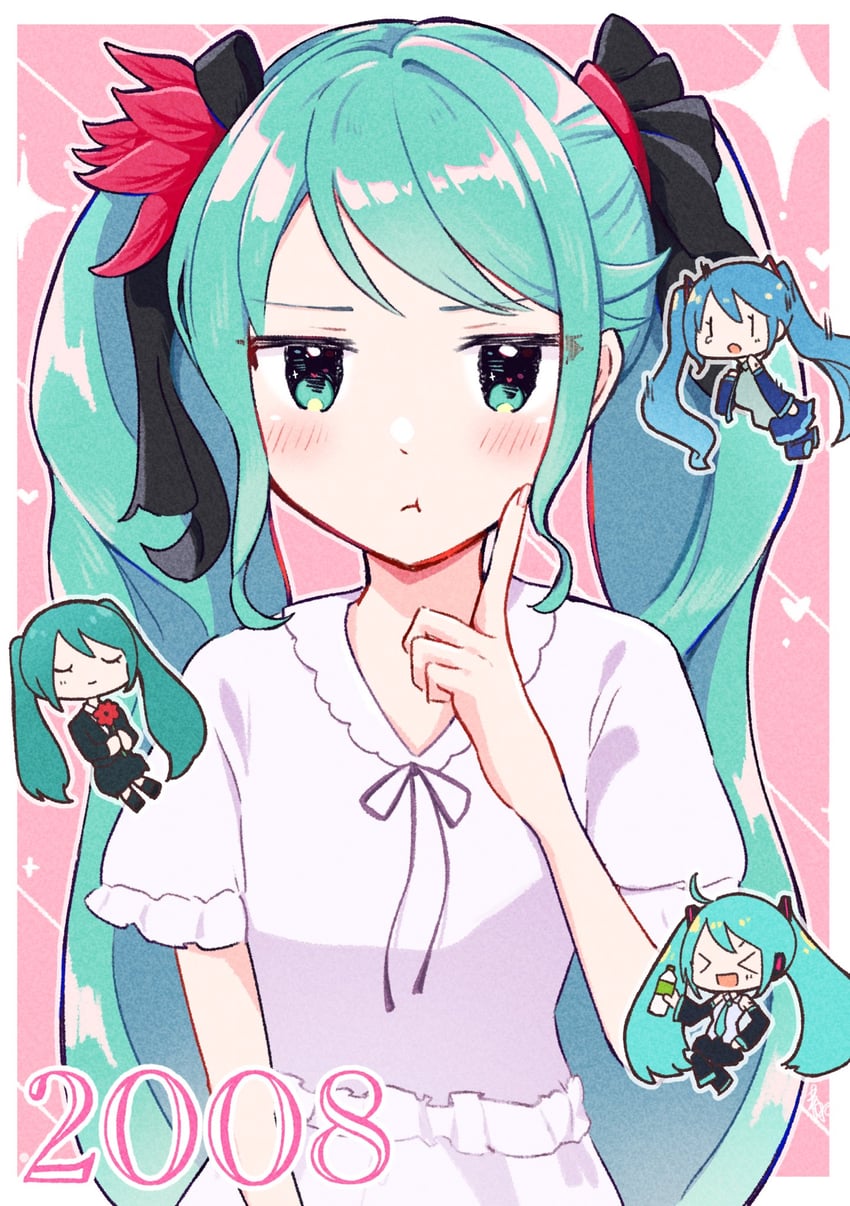 hatsune miku (vocaloid and 5 more) drawn by aoiyui