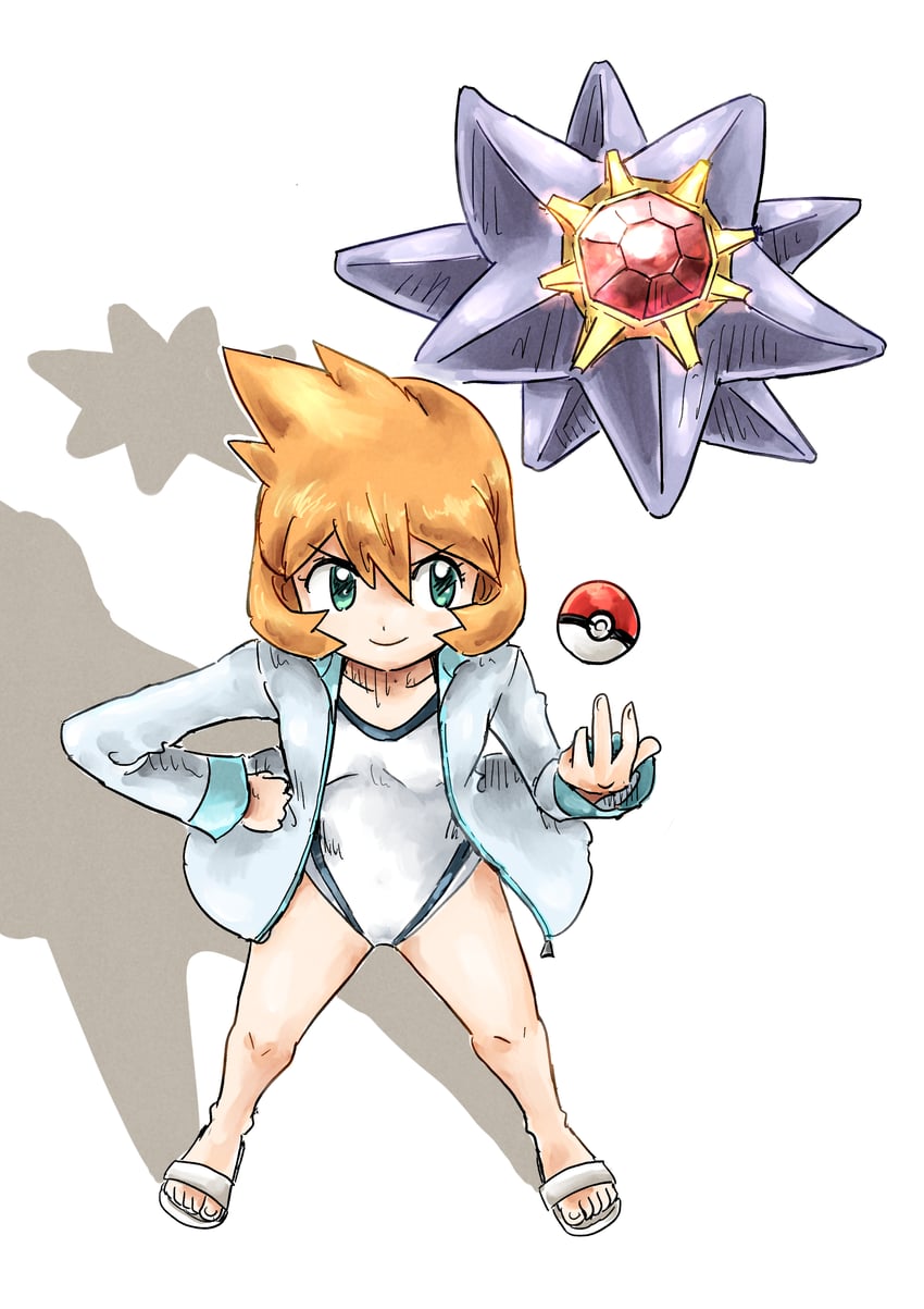misty and starmie (pokemon and 1 more) drawn by kicdon