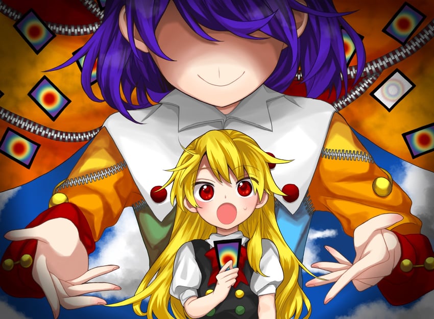 kirisame marisa and tenkyuu chimata (touhou and 1 more) drawn by keiki8296