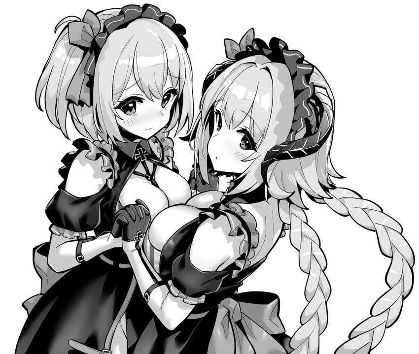 nuernberg and leipzig (azur lane and 1 more) drawn by hori_(hori_no_su)