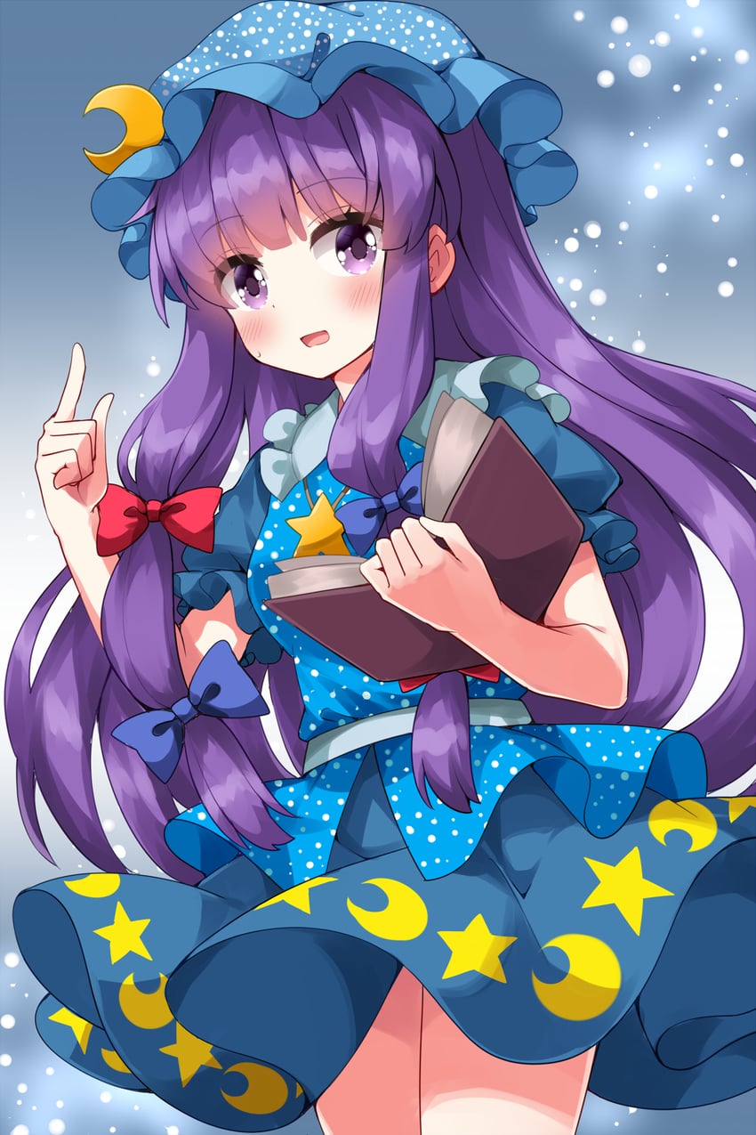 patchouli knowledge and ichika yuuto (touhou) drawn by ruu_(tksymkw)