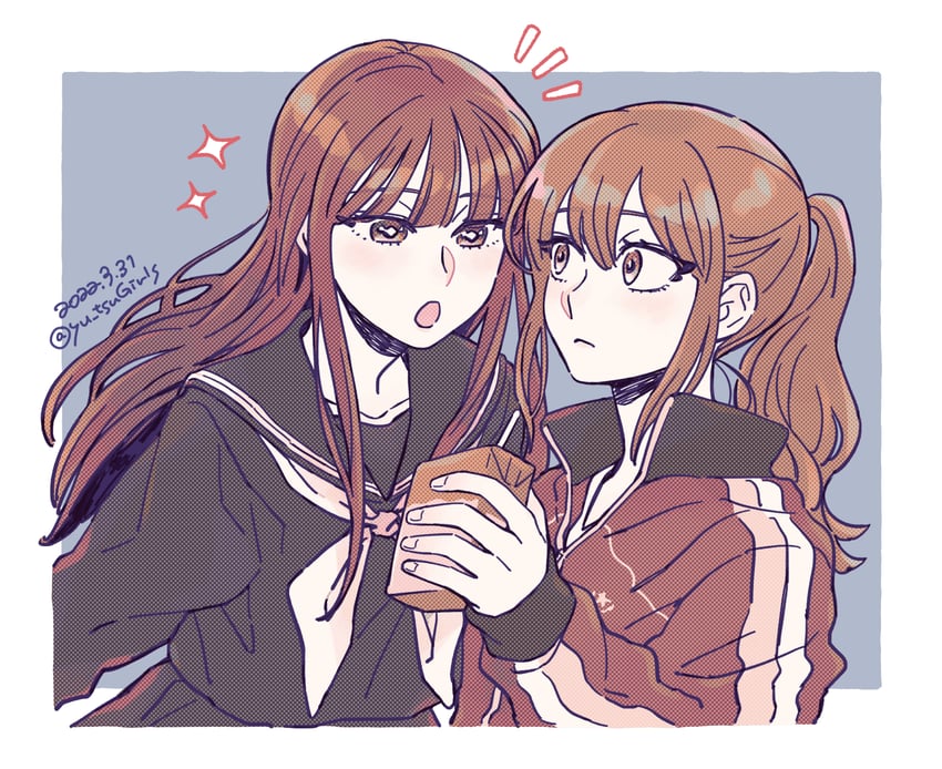 toomi yuna and enoki sachi (okujou no yurirei-san) drawn by pe88y_(yu_tsugirls)