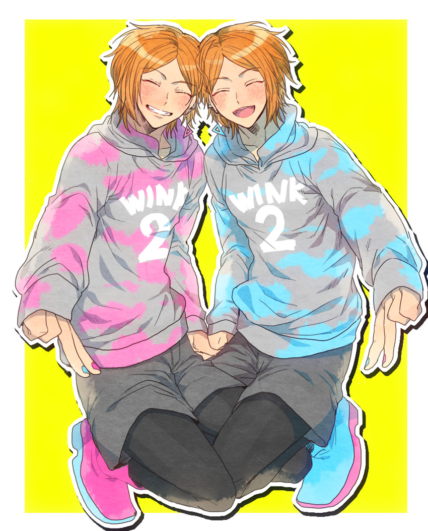 aoi hinata and aoi yuta (ensemble stars!) drawn by isaka