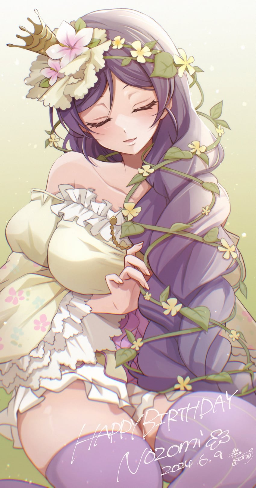 tojo nozomi (love live! and 2 more) drawn by pukonuu