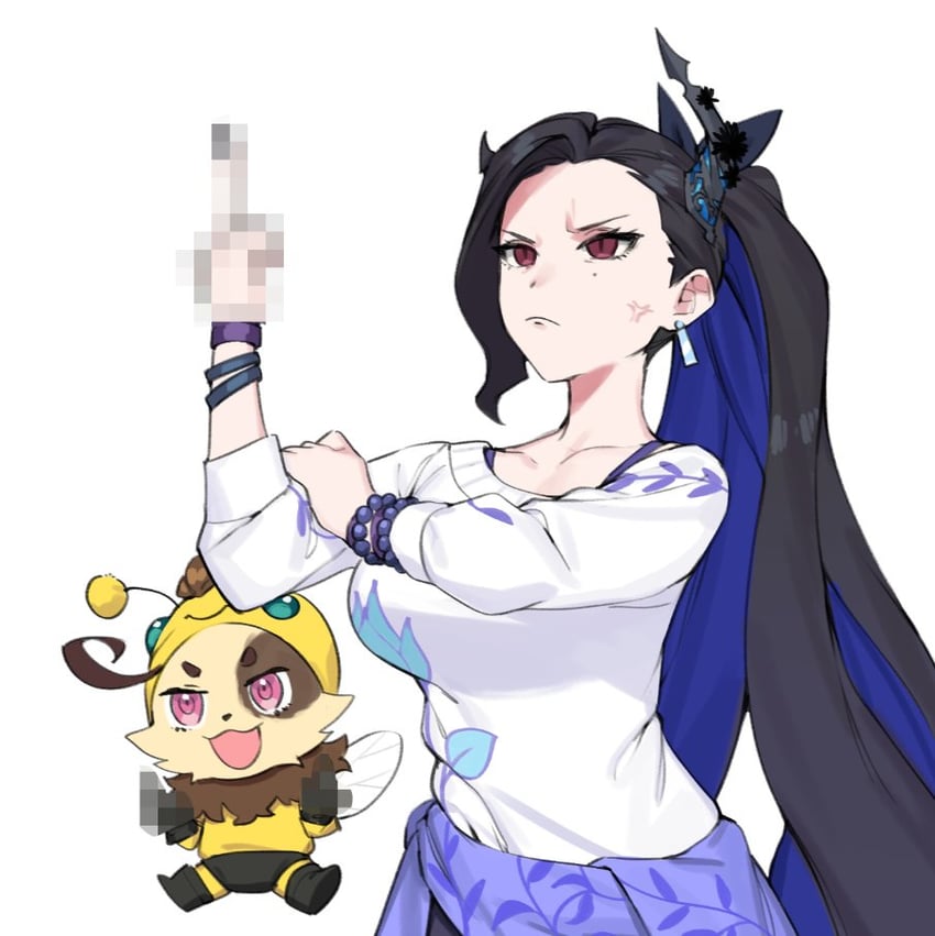 nerissa ravencroft, gigi murin, teemo, seraphine, beemo, and 1 more (hololive and 2 more) drawn by dasdokter