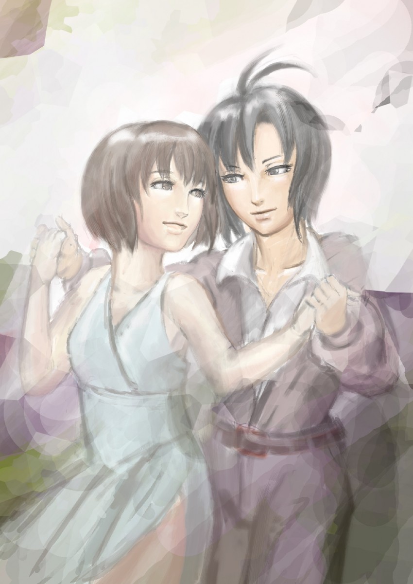 kikuchi makoto and hagiwara yukiho (idolmaster) drawn by miyabi_keishirou