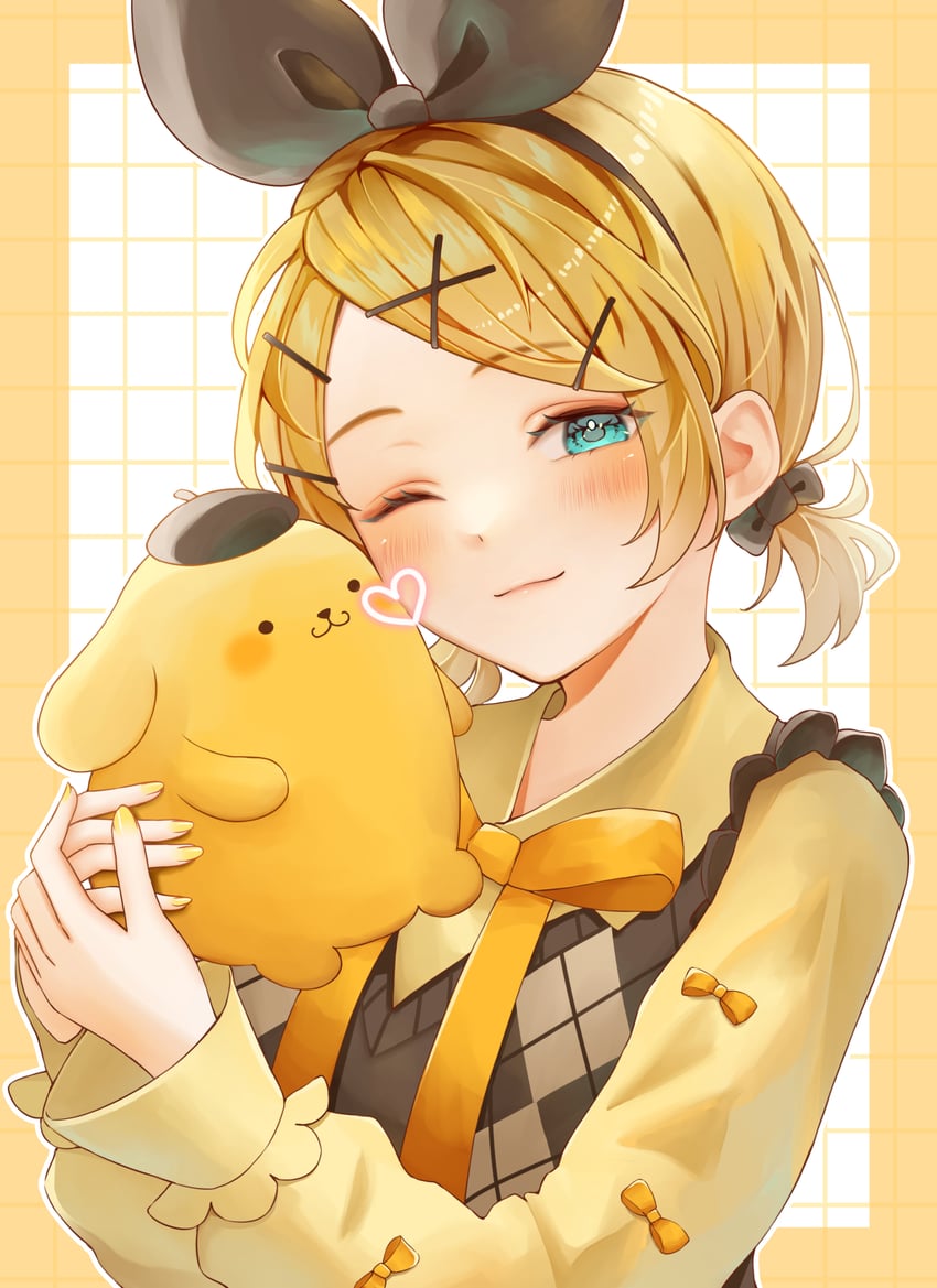kagamine rin (vocaloid and 1 more) drawn by hisui_ame