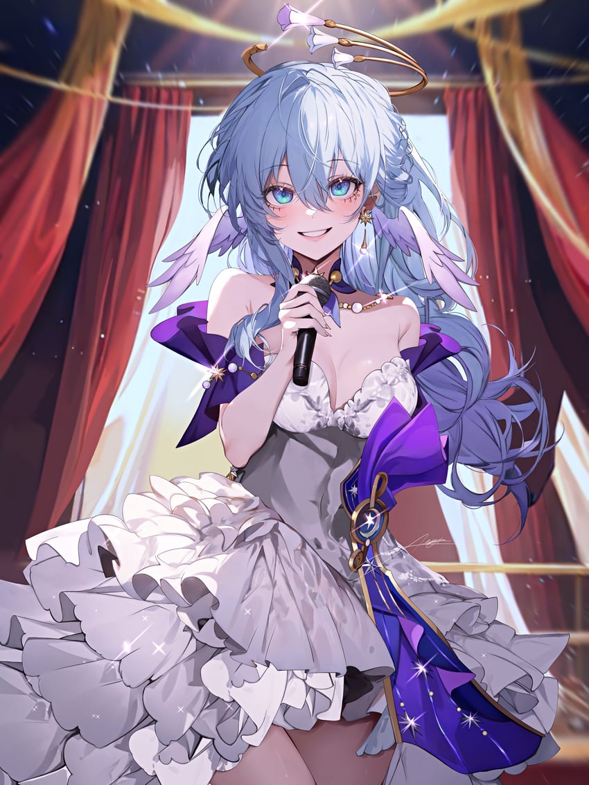 robin (honkai and 1 more) drawn by luna_night