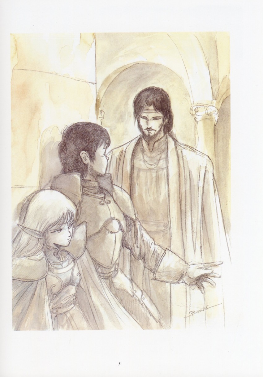 deedlit, parn, and kashue (record of lodoss war)