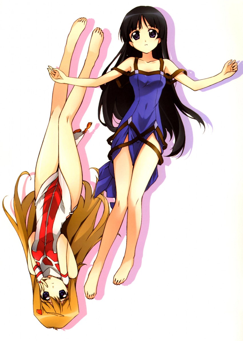 hiiragi akao and tsuzaki aoba (jinki) drawn by tsunashima_shirou