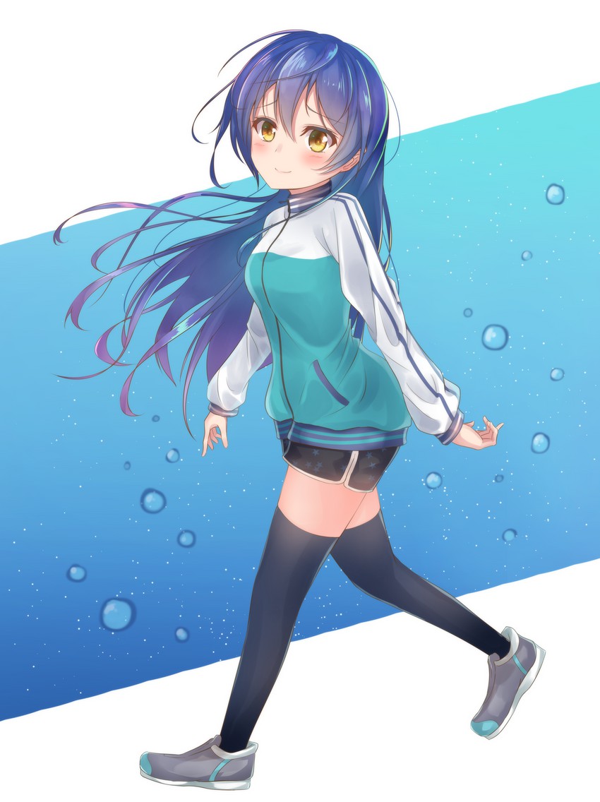 sonoda umi (love live! and 2 more) drawn by sonoko_neko