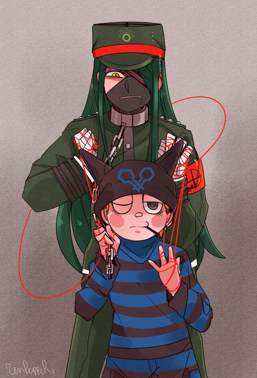 hoshi ryoma and shinguji korekiyo (danganronpa and 1 more)