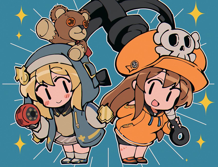bridget, may, and roger (guilty gear and 1 more) drawn by itsuka_neru
