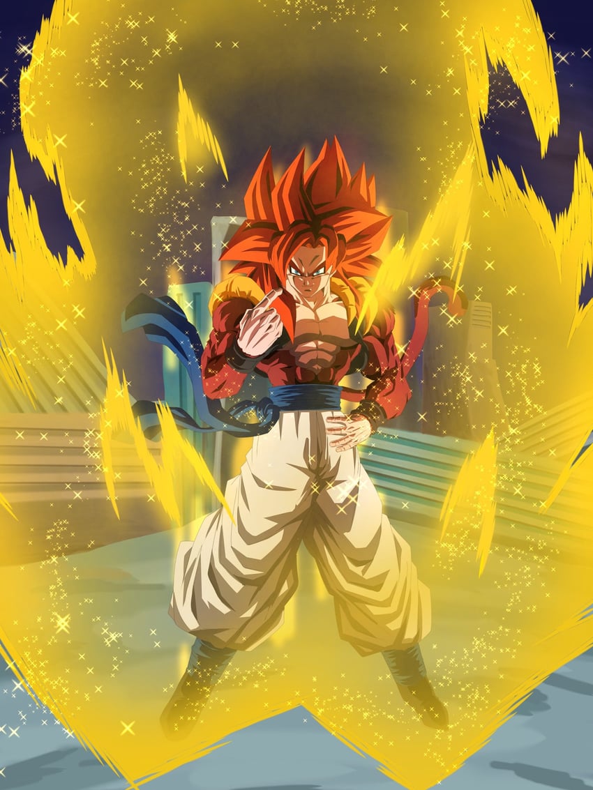 gogeta (dragon ball and 2 more) drawn by urotakanata02