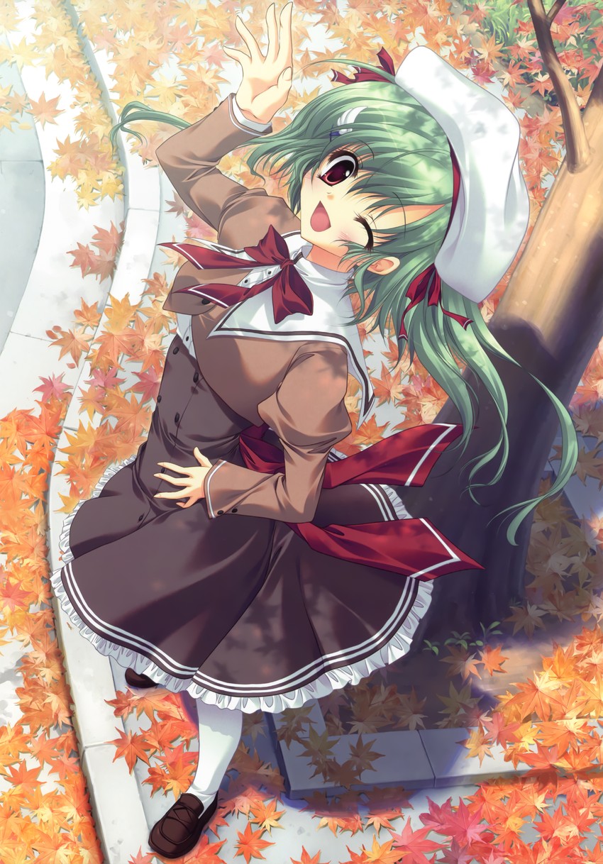 shiina mitsuki (akane-iro ni somaru saka) drawn by izumi_tsubasu