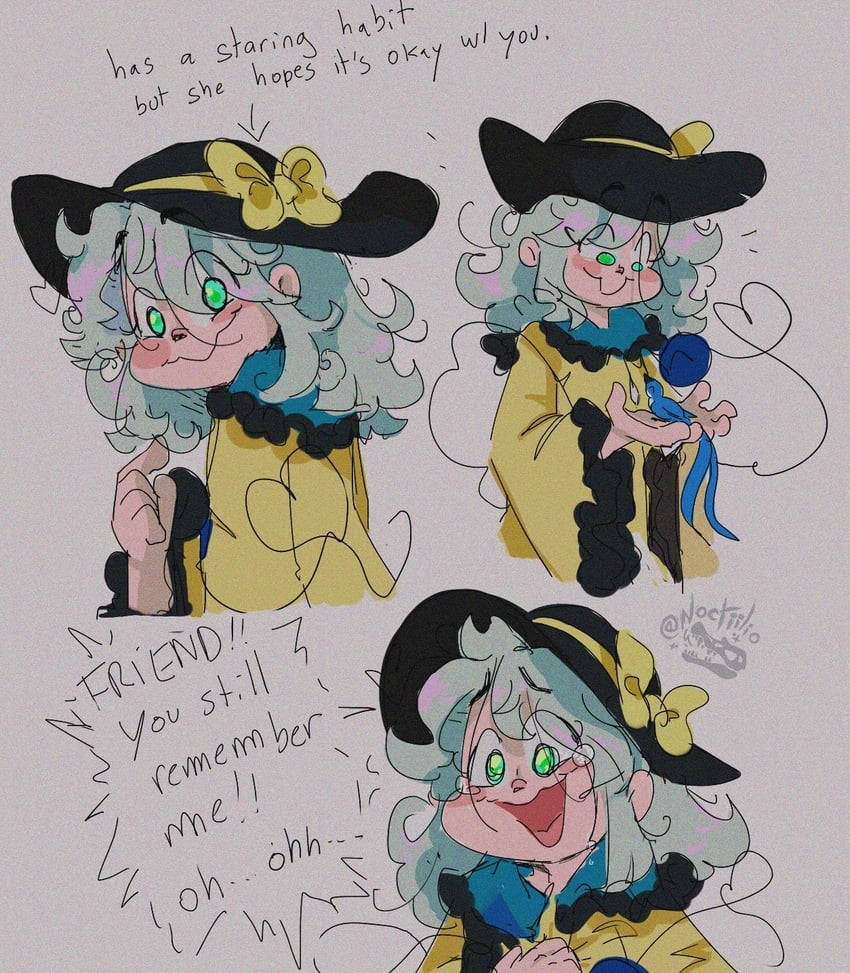 komeiji koishi (touhou and 1 more) drawn by noctiilio