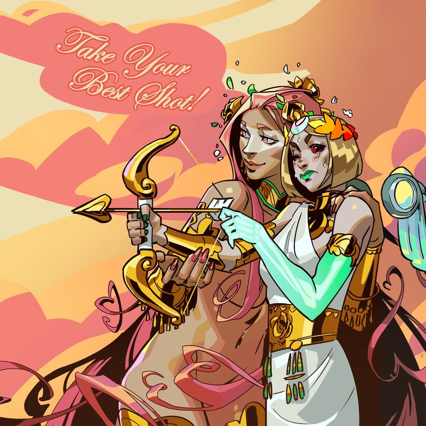 melinoe and aphrodite (hades and 1 more) drawn by jen_zee