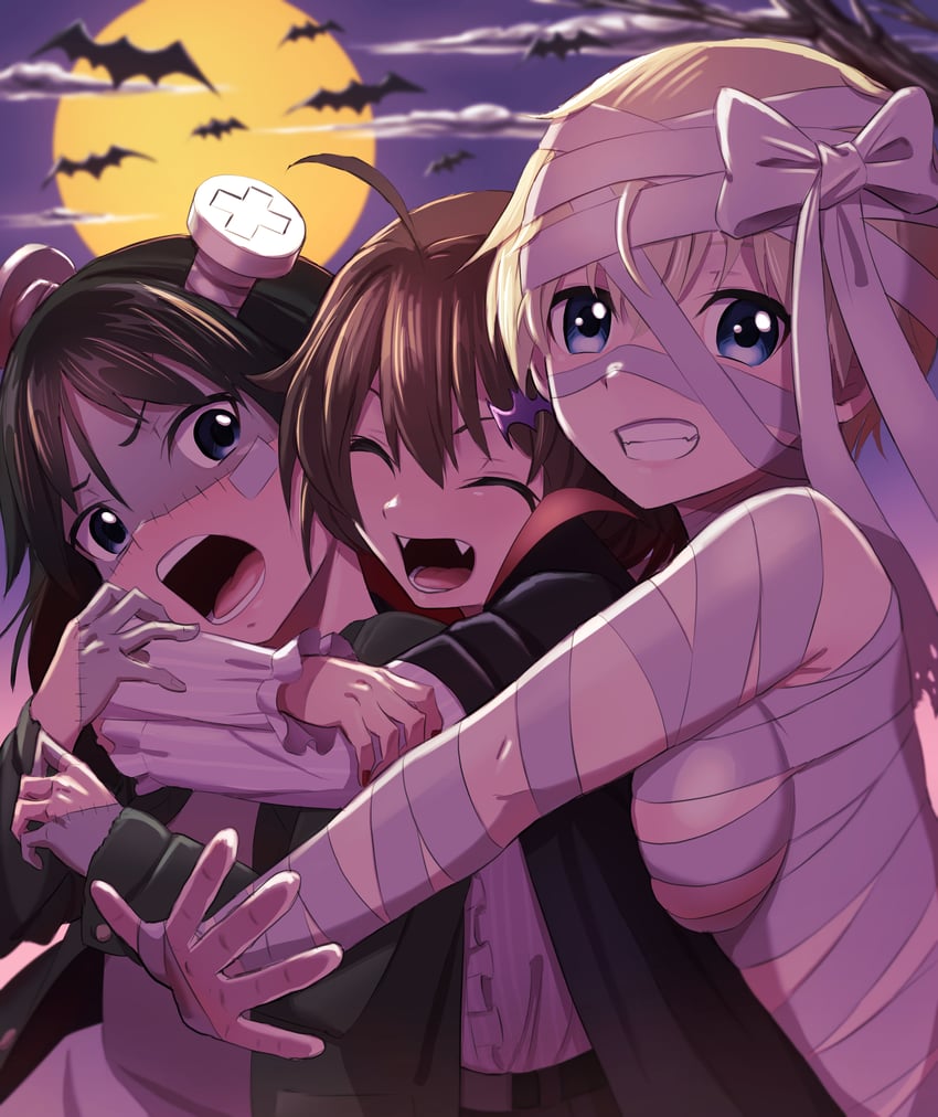 nikka edvardine katajainen, kanno naoe, and karibuchi hikari (world witches series and 1 more) drawn by hasegawa_(hase_popopo)