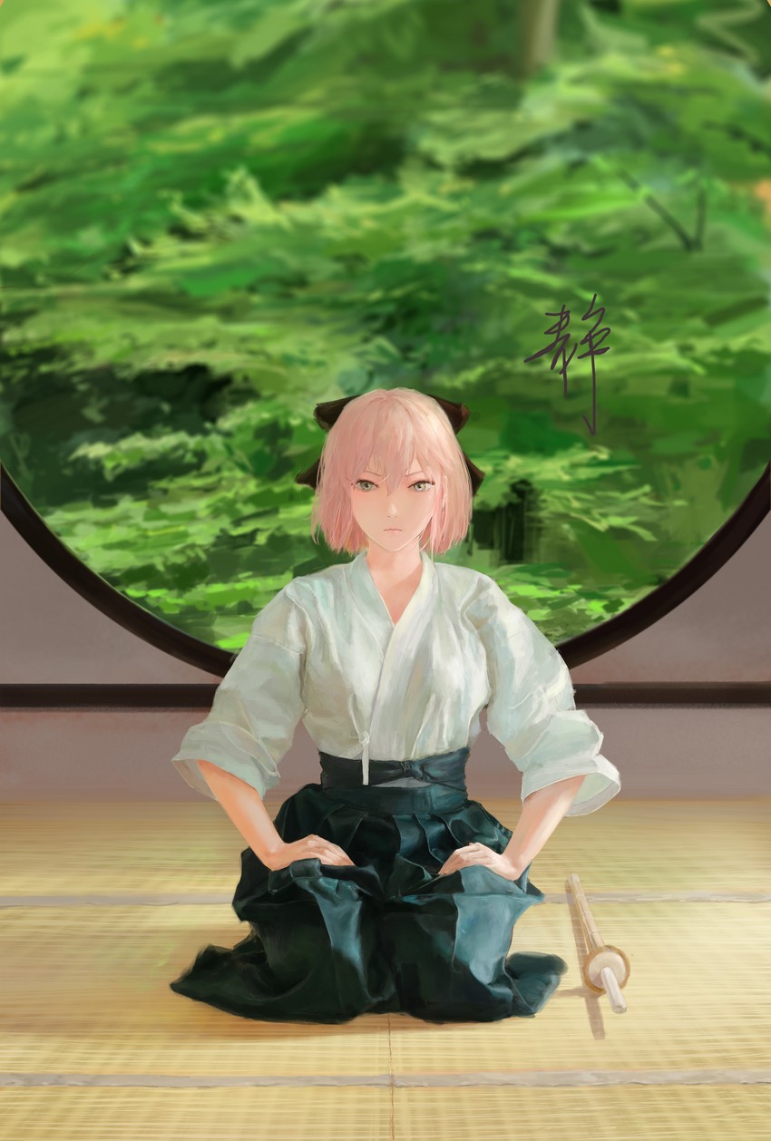okita souji (fate and 2 more) drawn by xilmo