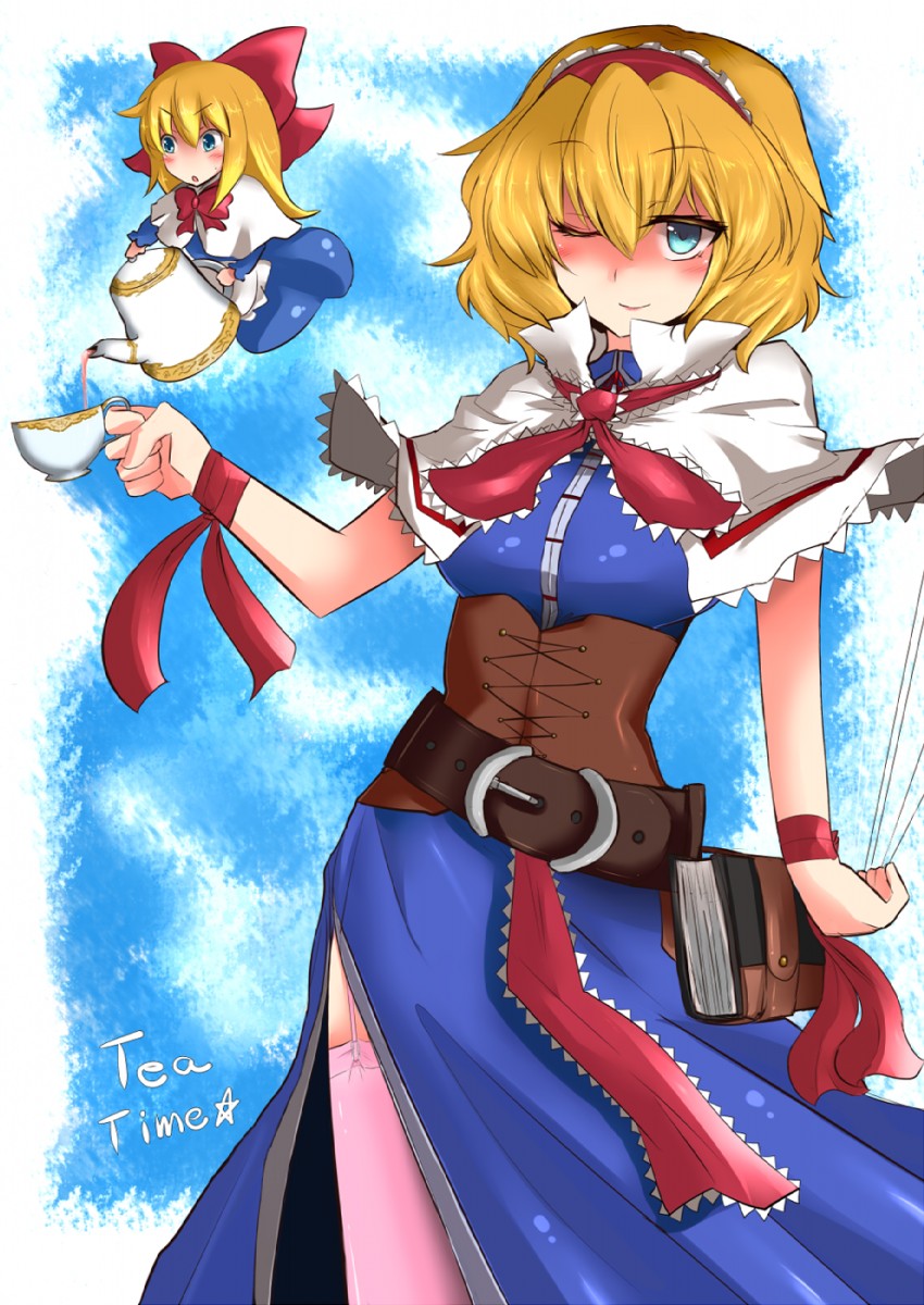 alice margatroid and shanghai doll (touhou) drawn by roki_(hirokix)