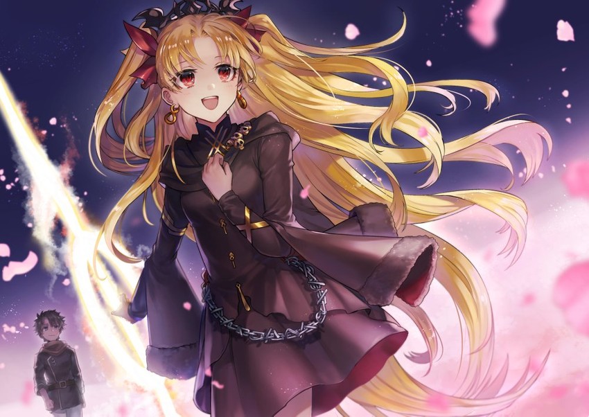 fujimaru ritsuka and ereshkigal (fate and 1 more) drawn by mozu_suka