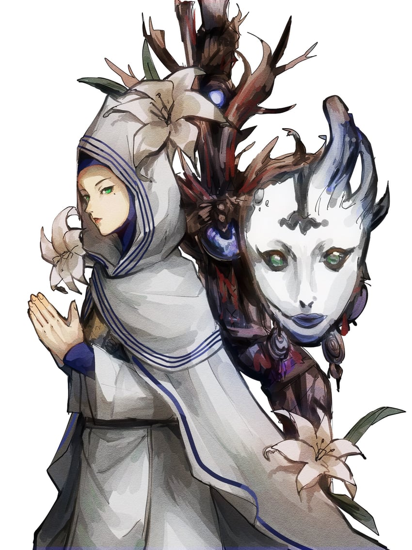 gabriel and gabby (shin megami tensei and 1 more) drawn by 4me3ba_niku