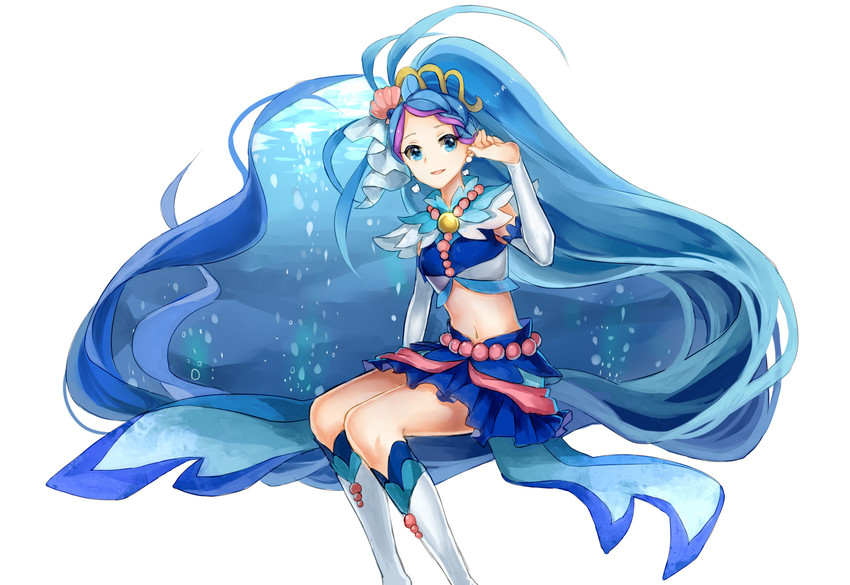 kaidou minami and cure mermaid (precure and 1 more) drawn by jnsghsi