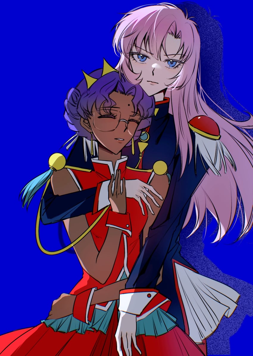 tenjou utena and himemiya anthy (shoujo kakumei utena) drawn by quanzouweibangbangtang
