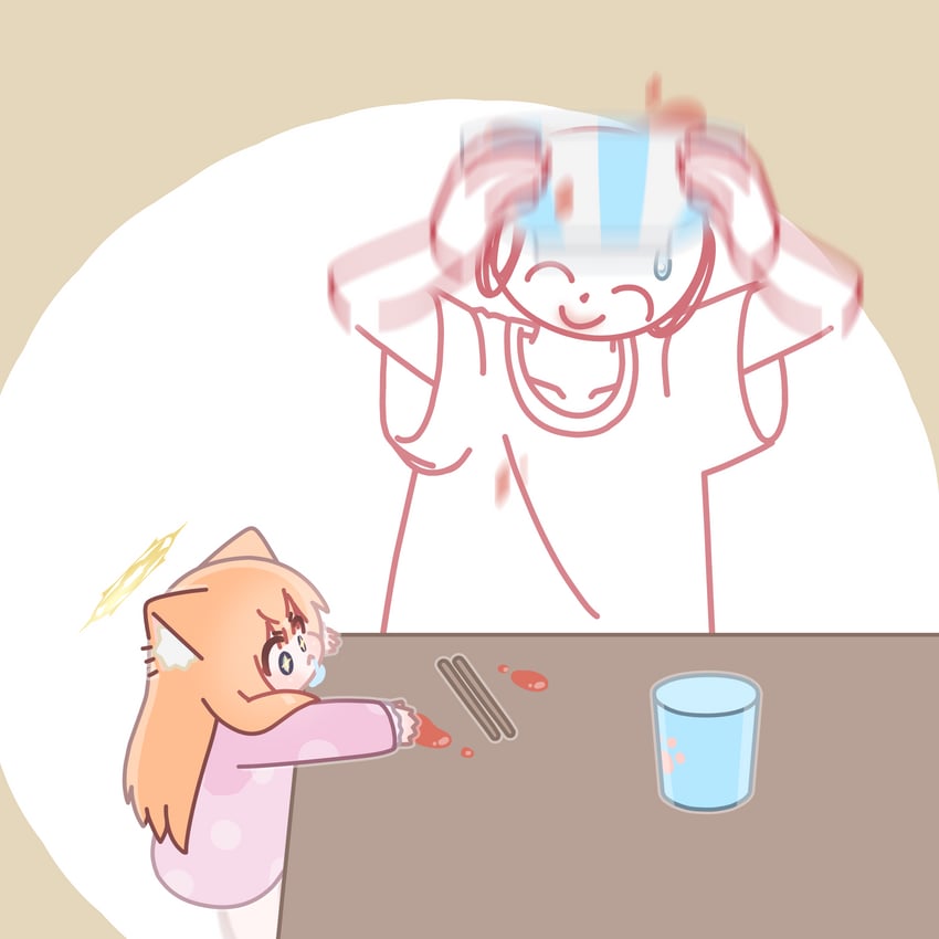 sensei, doodle sensei, and mari (blue archive) drawn by horuhara