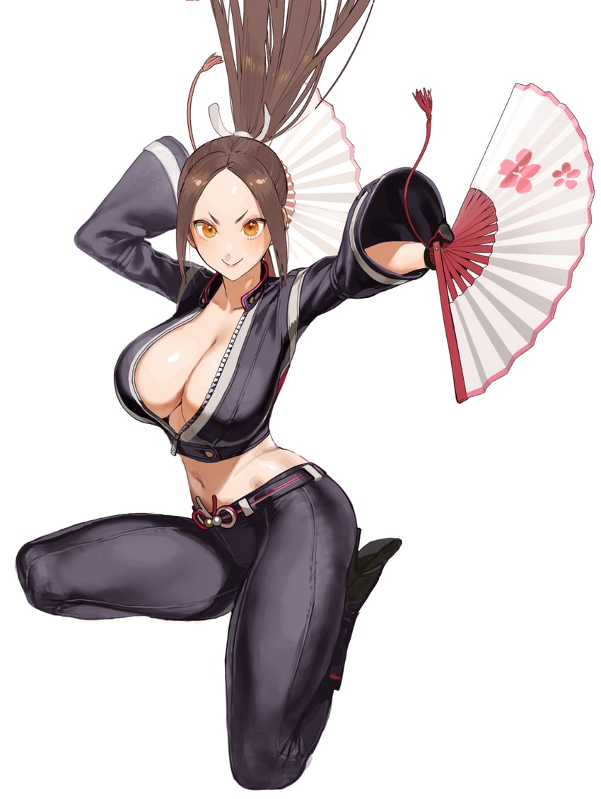 shiranui mai (fatal fury and 1 more) drawn by conto
