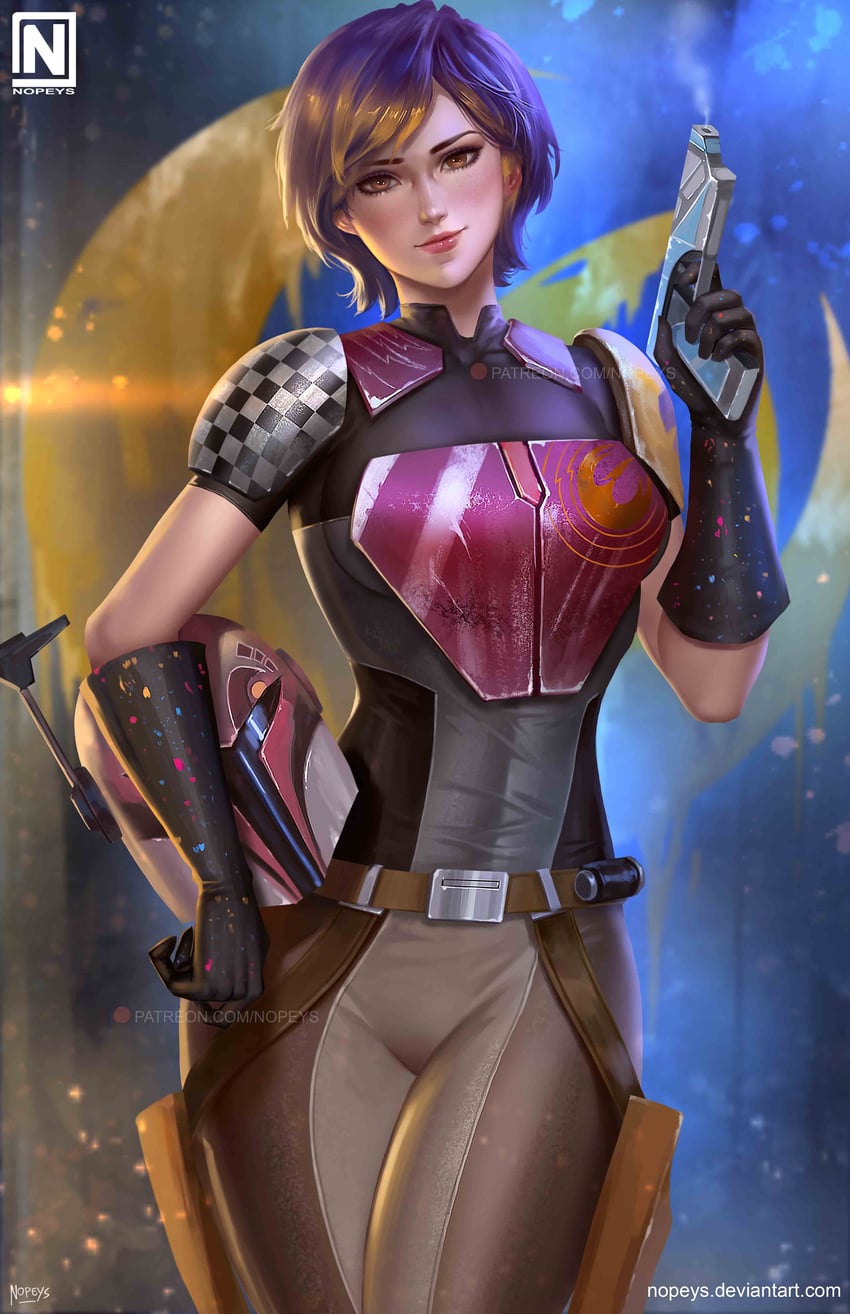 sabine wren (star wars and 1 more) drawn by nopeys