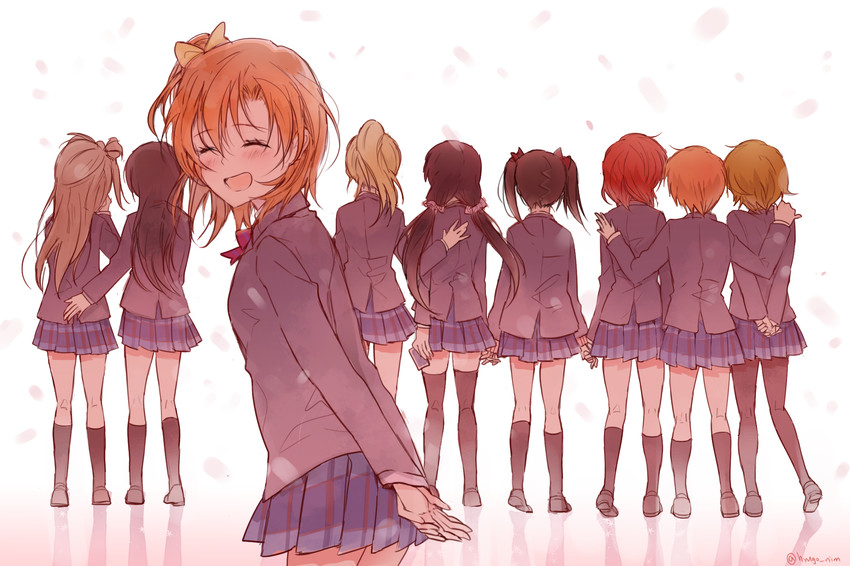 nishikino maki, tojo nozomi, sonoda umi, yazawa nico, ayase eli, and 4 more (love live! and 1 more) drawn by hyugo