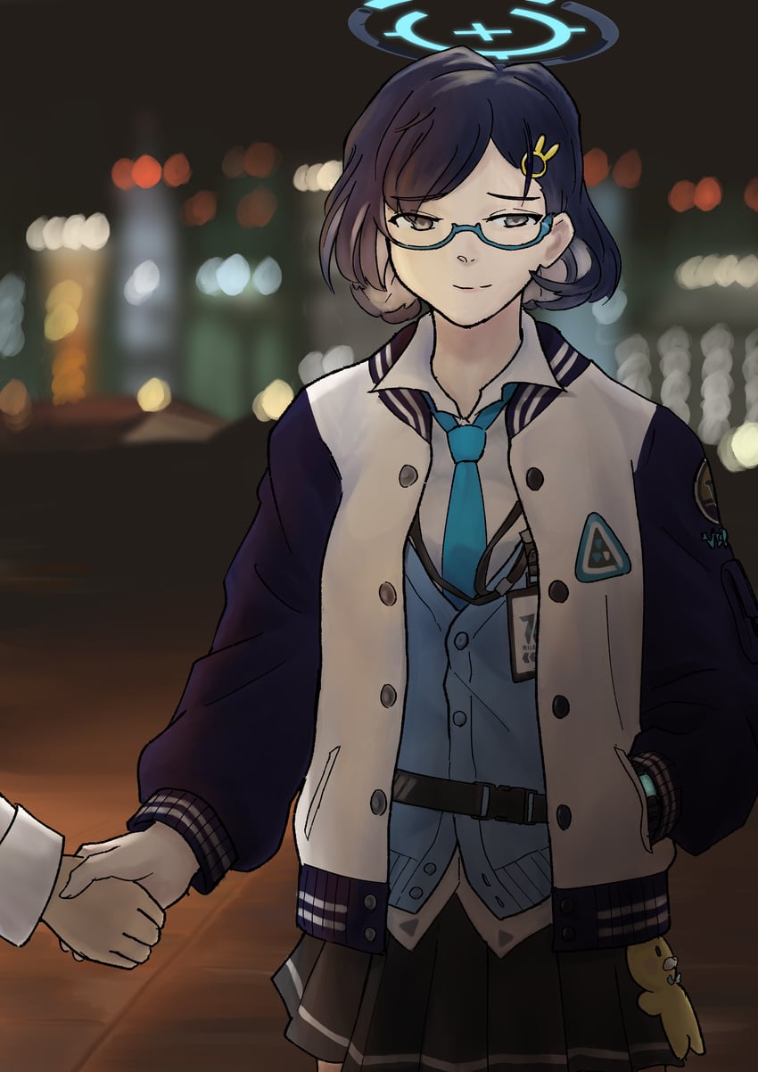 sensei and chihiro (blue archive and 1 more) drawn by neocaridina