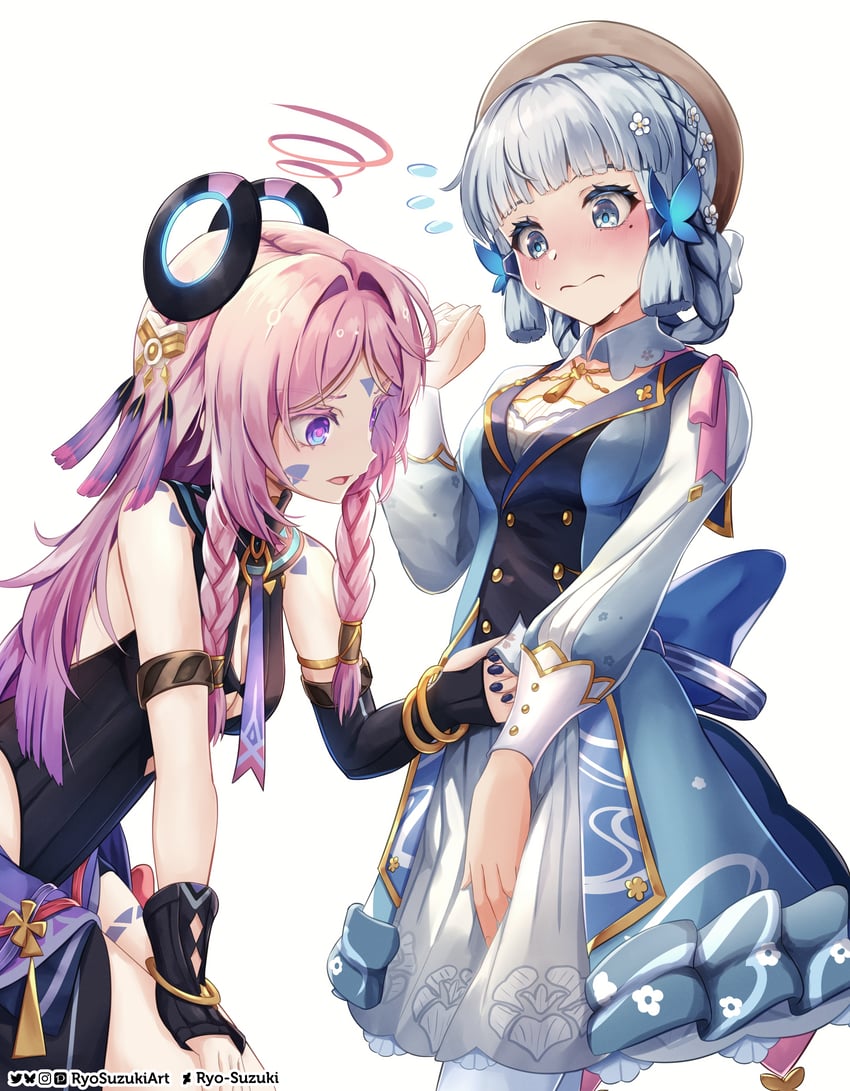 kamisato ayaka and citlali (genshin impact) drawn by ryo-suzuki