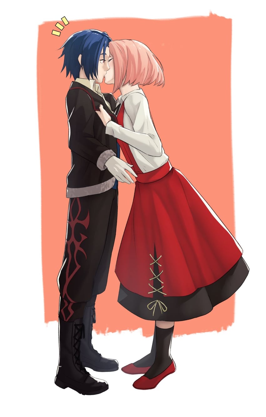 lapis and alcryst (fire emblem and 1 more) drawn by pomelomelon