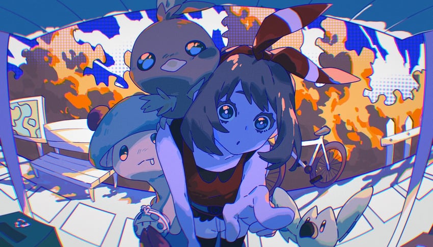 may, torchic, wingull, and breloom (pokemon and 1 more) drawn by wulie_errr