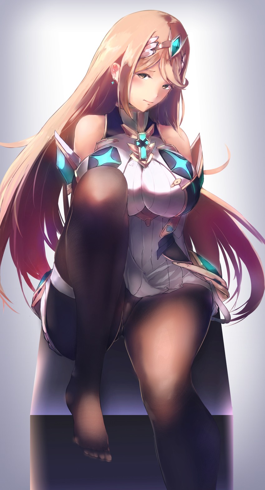 mythra (xenoblade chronicles and 2 more) drawn by yatai_(ya2taic)