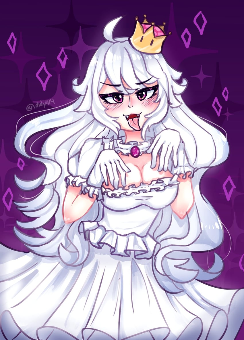 princess king boo (mario and 2 more) drawn by didy414