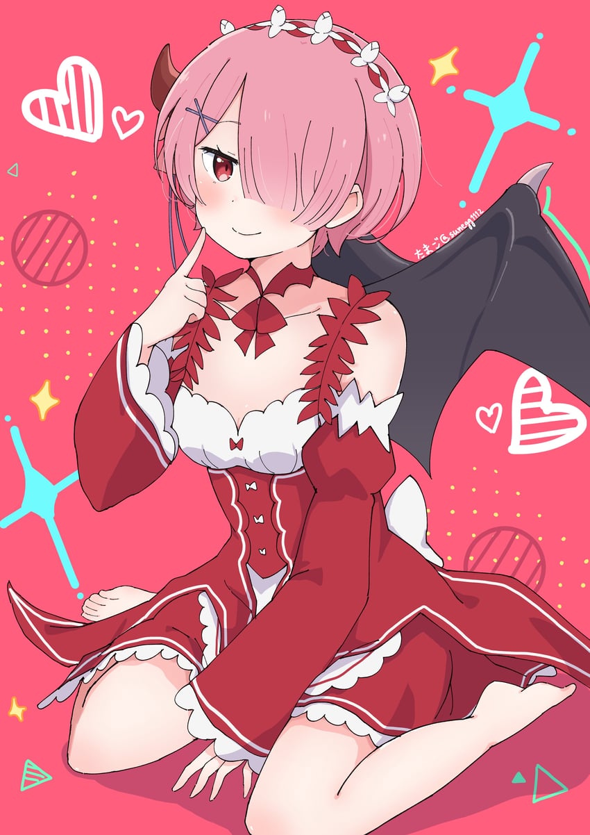 ram (re:zero kara hajimeru isekai seikatsu) drawn by sunegg1112