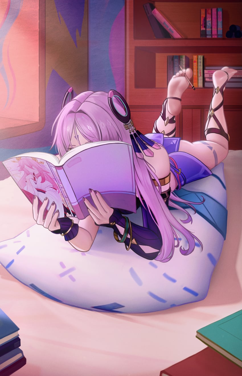 yae miko, citlali, and citlalin (genshin impact) drawn by puppnet