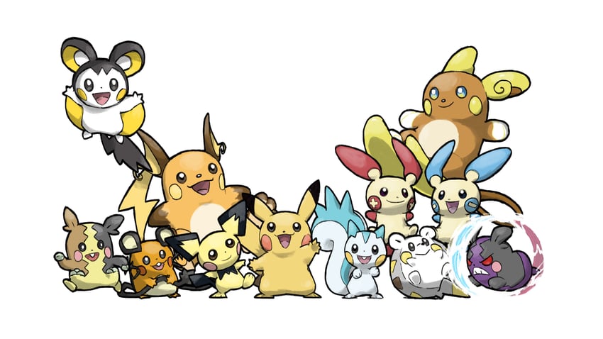 pikachu, morpeko, pichu, raichu, pachirisu, and 5 more (pokemon) drawn by blacknirrow