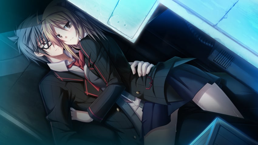senzaki shuuya and kitagawa akari (soukoku no arterial) drawn by hatozuki_tsumiki