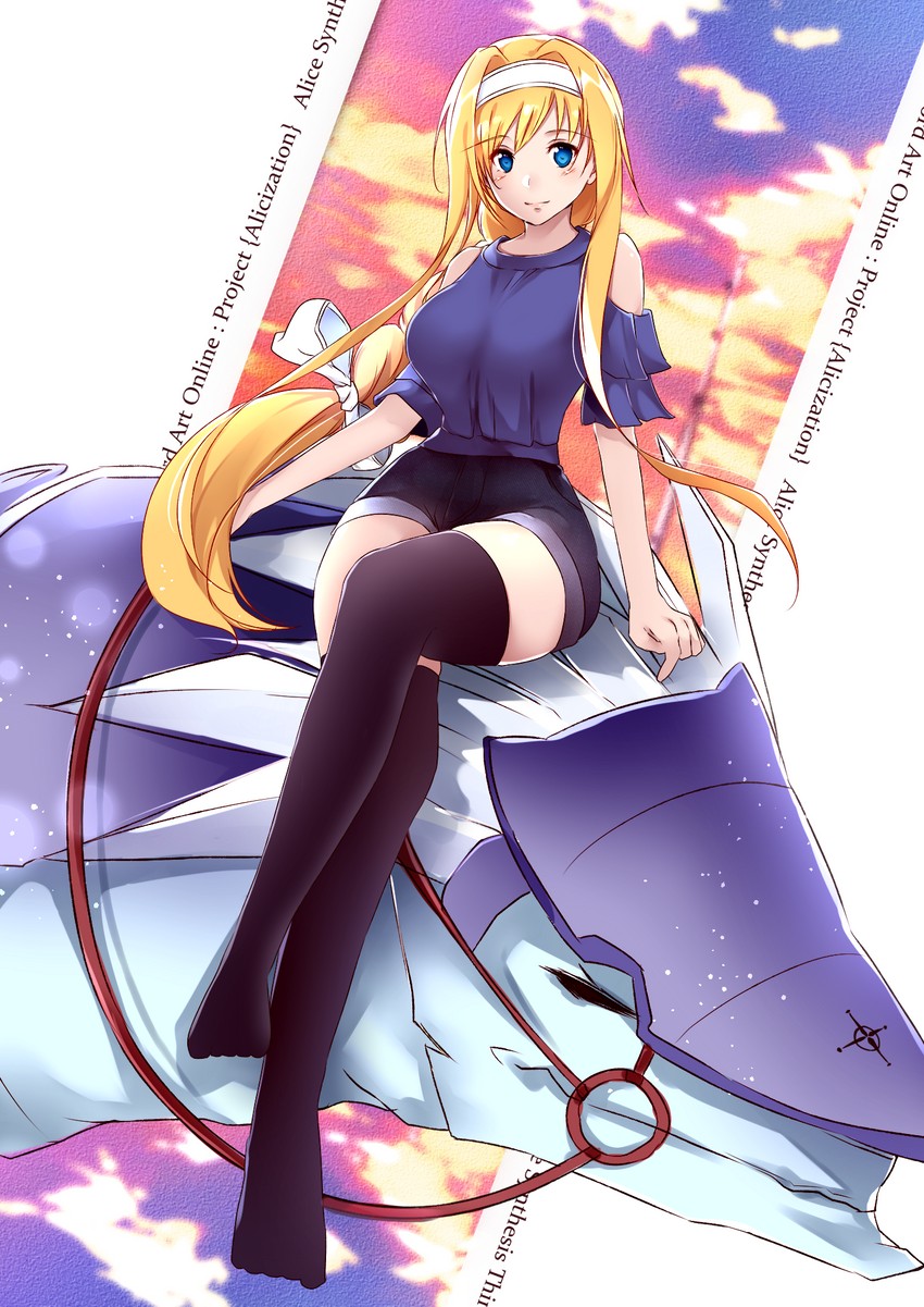 alice zuberg and amayori (sword art online and 1 more) drawn by shi-2